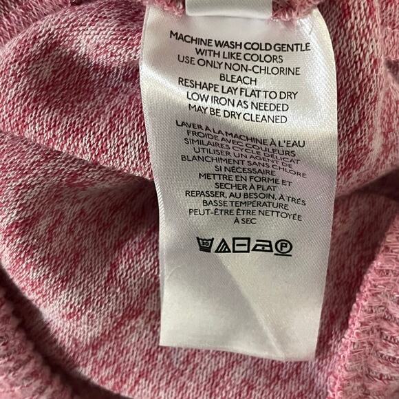 Maeve Anthropologie Laney Pink Mock Cowl Neck Ribbed Long Sleeve Sweater XL - Picture 8 of 11